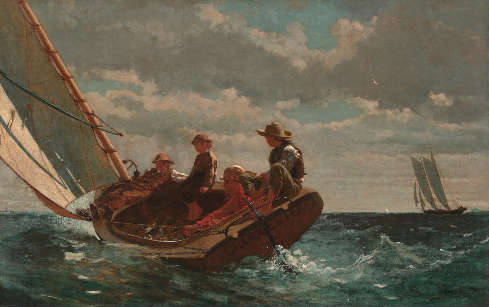 Breezing Up (A Fair Wind) - Winslow Homer