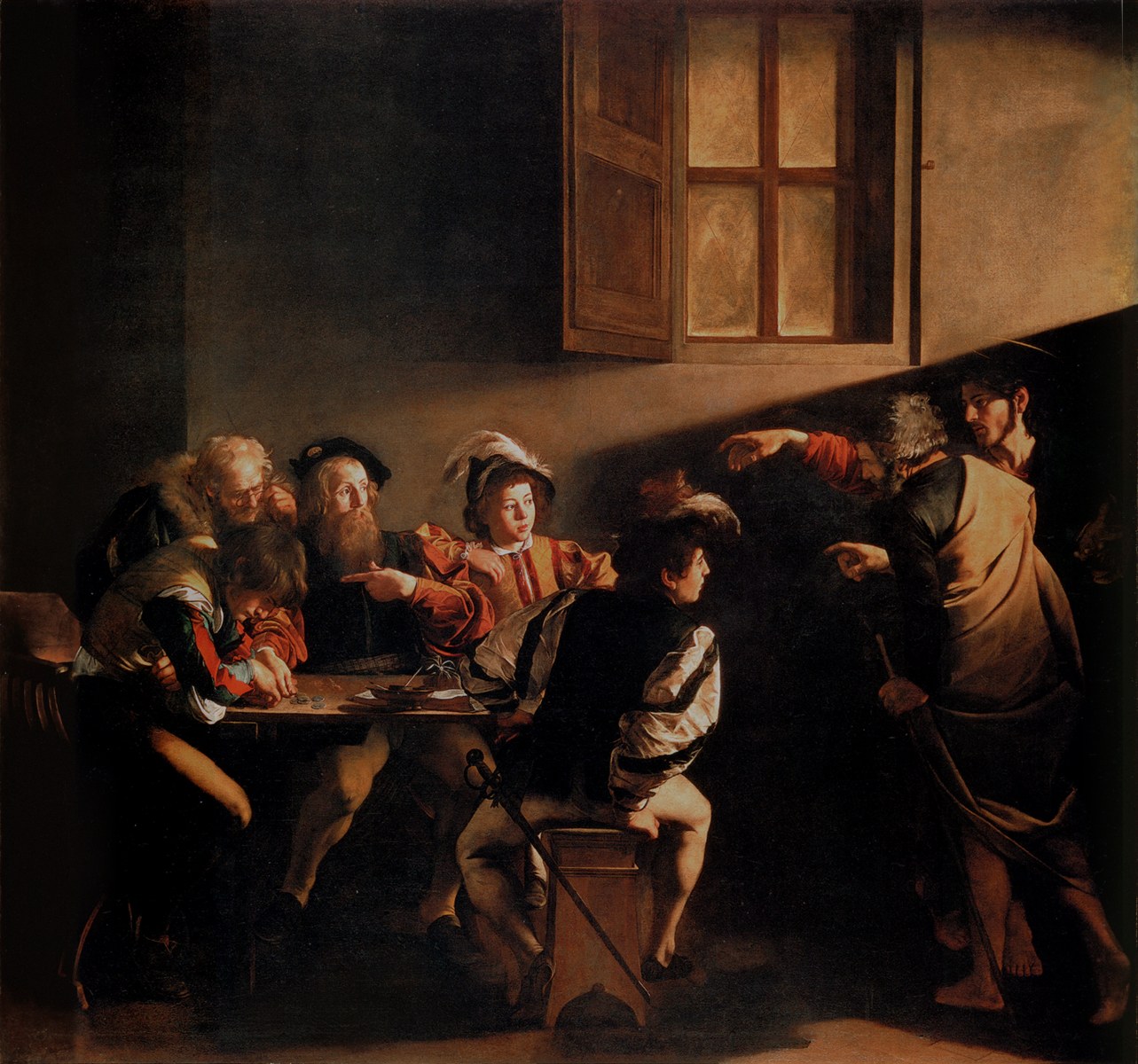 The Calling of Saint Matthew - Caravaggio