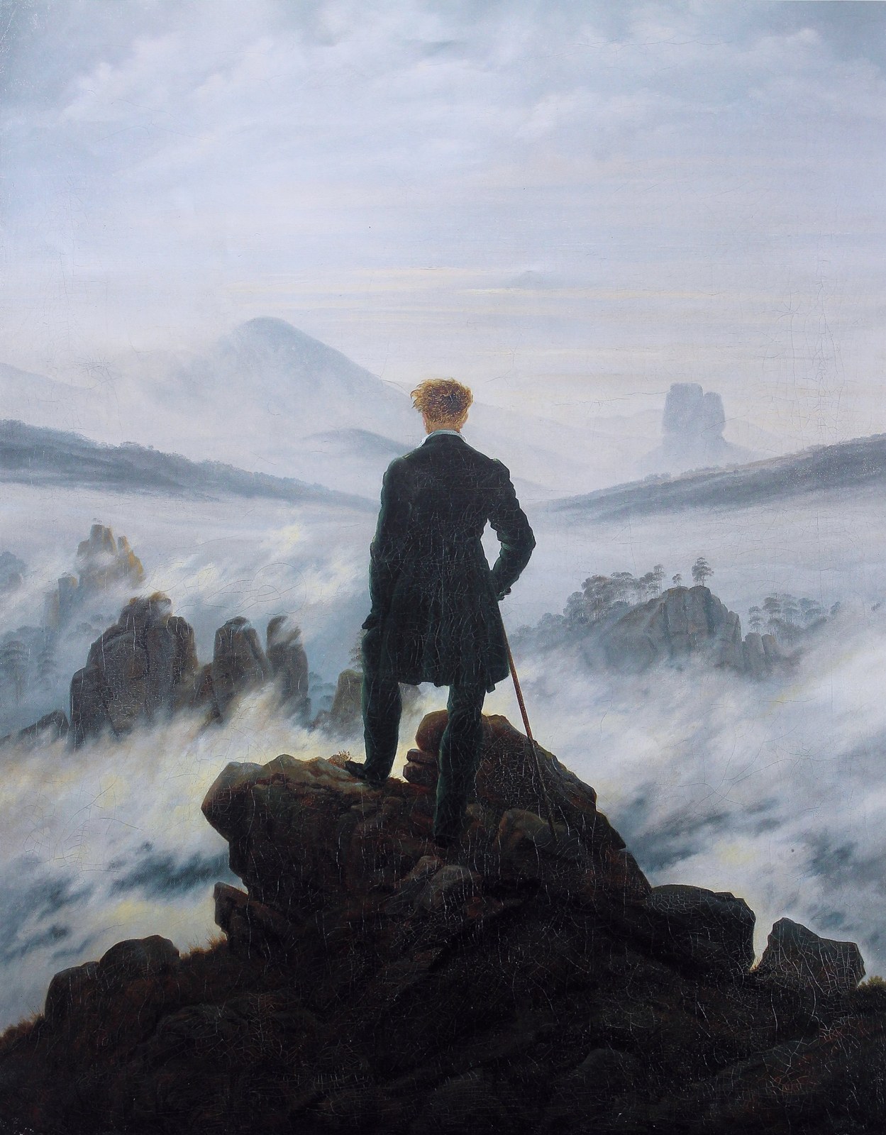 Wanderer above the Sea of Fog - Caspar David Friedrich